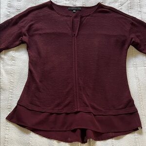 Sanctuary Deep Burgundy Blouse